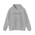 Boss Life Hoodie — Minimal Script Heartbeat Graphic