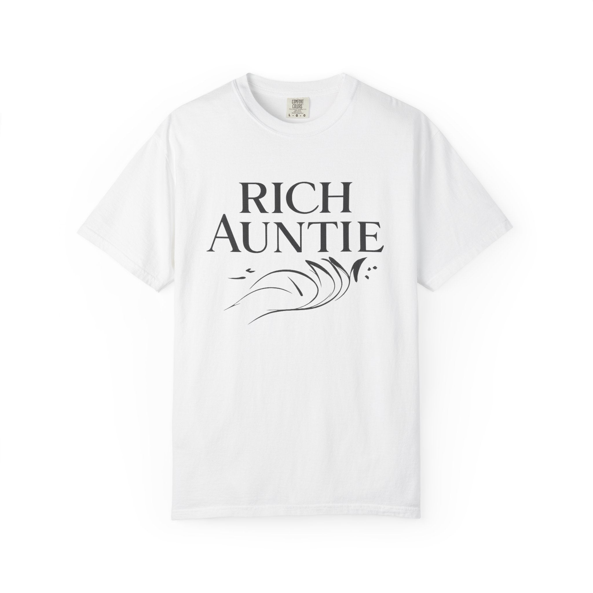 Rich Auntie T-Shirt — Graphic 'Rich Auntie' Tee for Stylish Women & Gift
