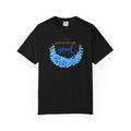T-Shirt — "Focus on the Good" Blue Floral Positive Message Tee