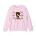 Afro Pride Crewneck Sweatshirt — Beautiful, Strong, Chosen Inspirational Graphic