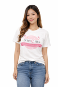 In My Cera Pink Badge Tee — Confident • Centered • Connected