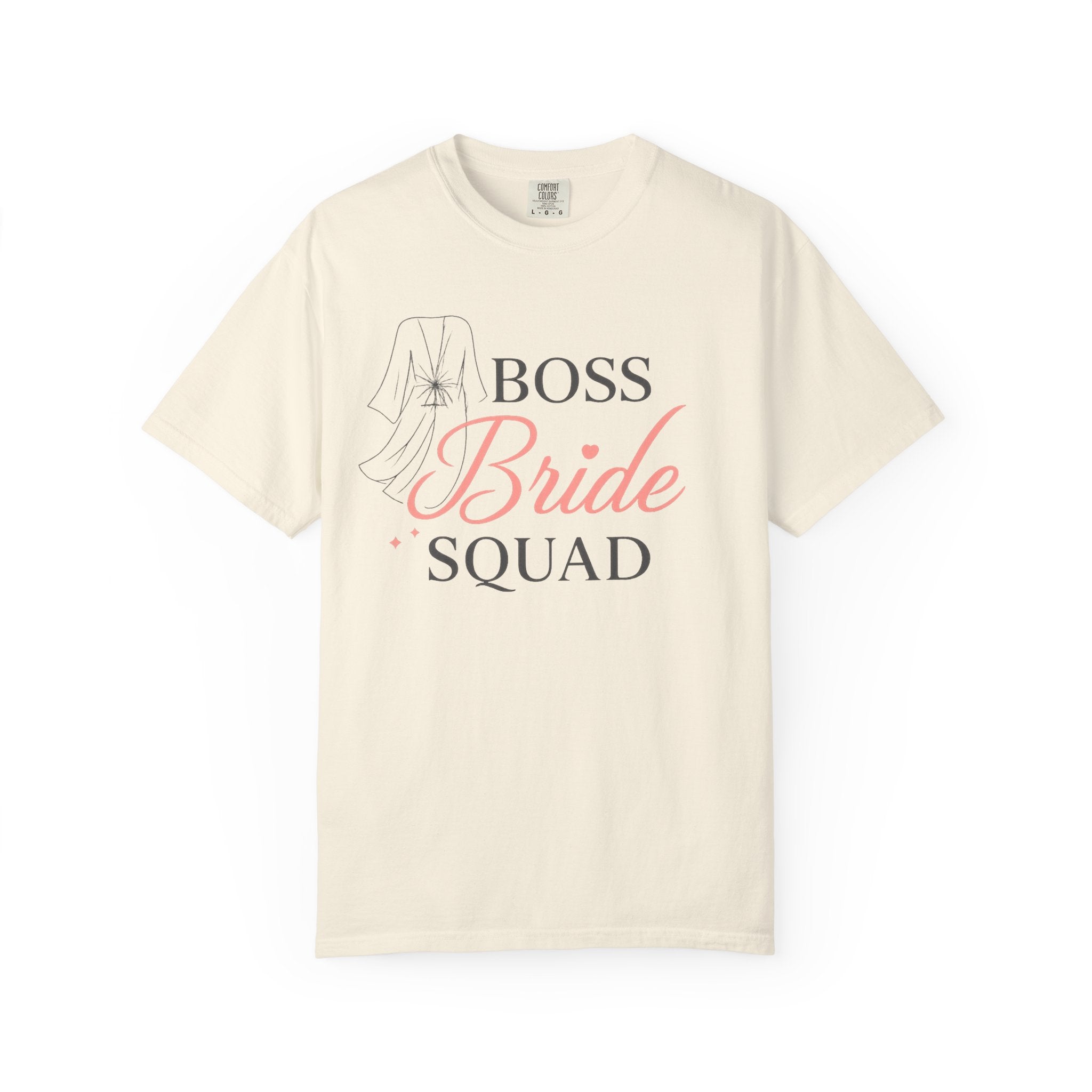 Boss Bride Squad T-Shirt — Bachelorette Party Shirt with Veil Graphic