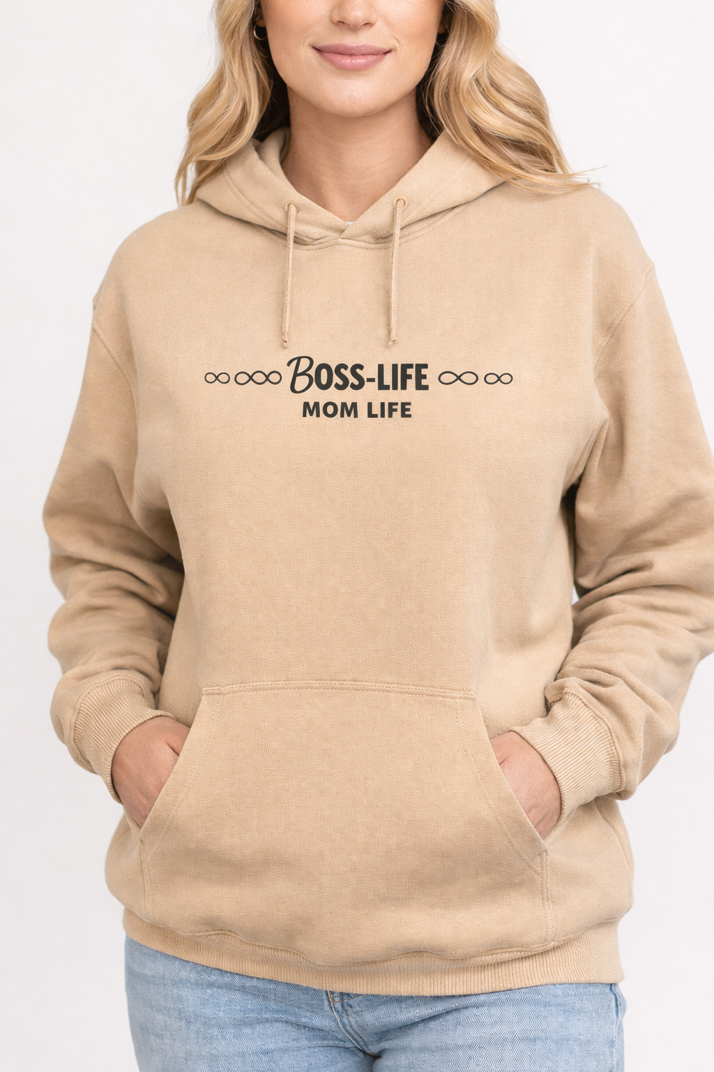 Boss Life Hoodie — Minimal 'Boss Life' Graphic Pullover
