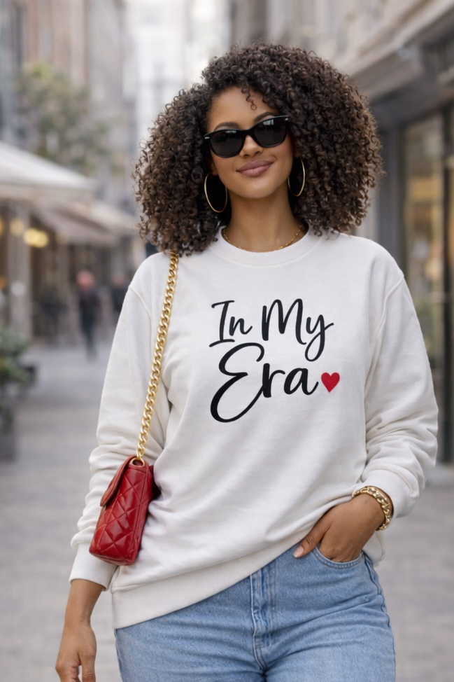In My Era Sweatshirt — Script Heart Crewneck